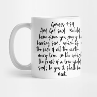 Genesis 1:29 Bible Verse Mug